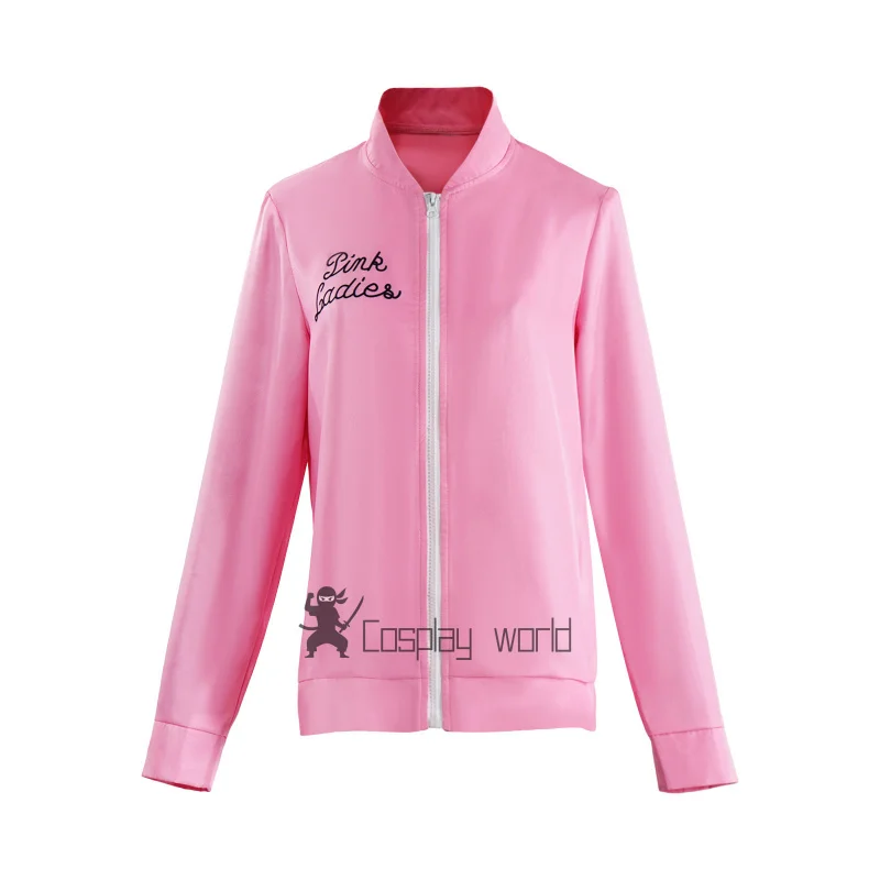 

Розовое женское пальто для косплея, куртка, костюм с жирными буквами и длинными рукавами, бейсбольная куртка для девочек, женские костюмы для Хэллоуина