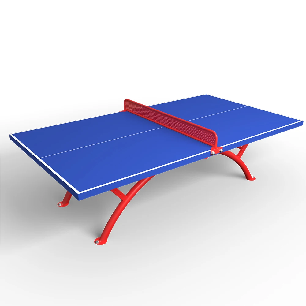 High Quality  Material Steel Frame Outdoor Folding Table Tennis Exercise & Entertainment Table