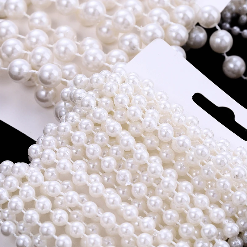 

DUCRYSTAL 3-10mm Pearl Chain Multi-Size Resin Pearl Beading DIY Crafts, Jewelry Making, Wedding Decoration