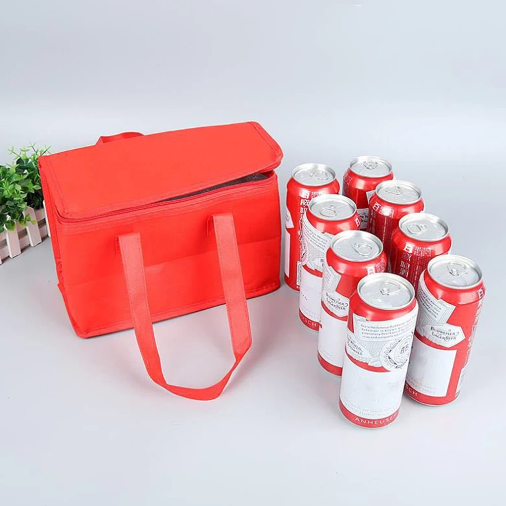 Picknicktasche Tragbare Lunchbox Thermotasche Isolierte Picknick-Kühltasche Bier-Liefertasche für Strand Picknick Roadtrip Reise