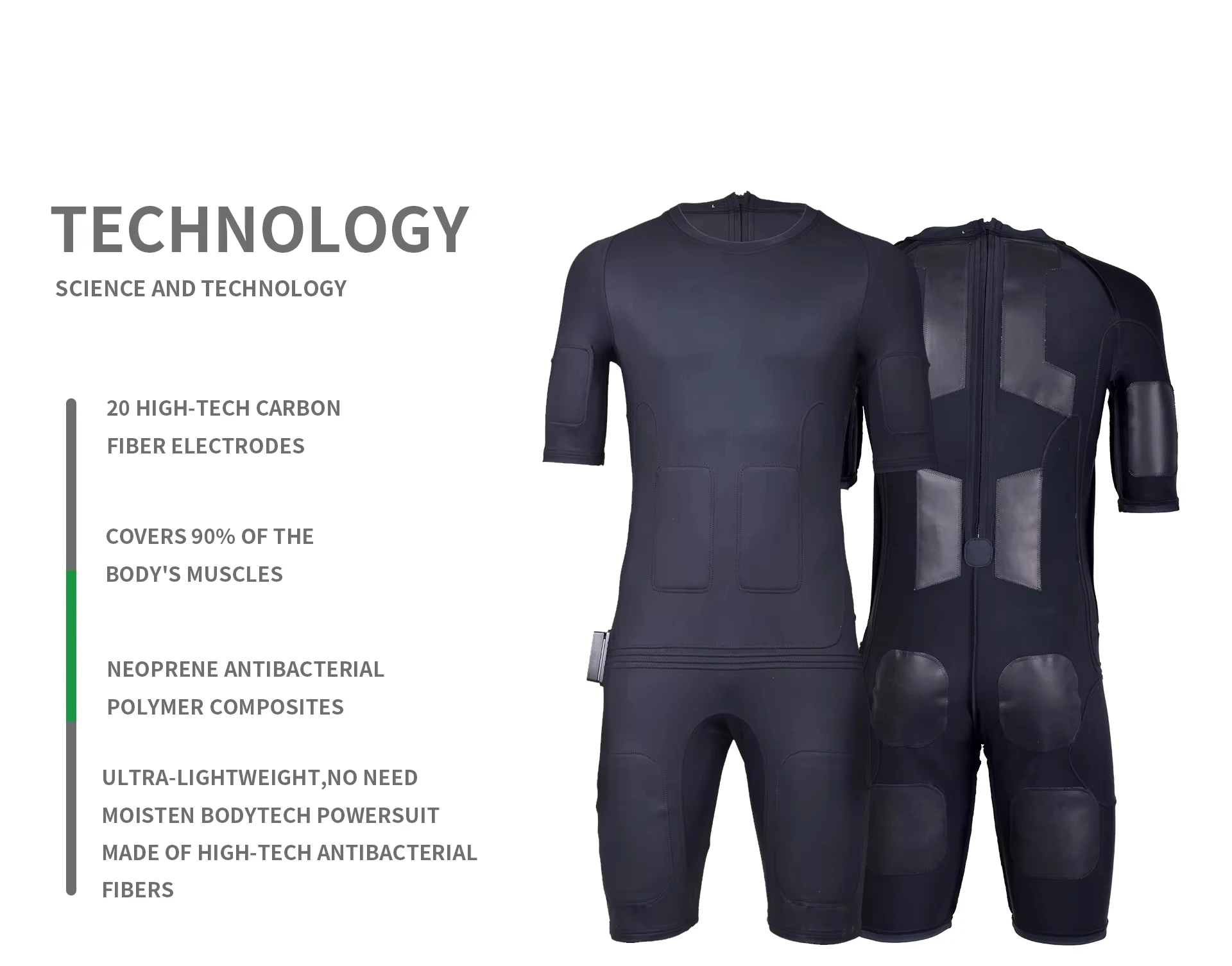 Wireless EMS Training Suit Electric Muscle Stimulation 2025 Latest JASJHDW82