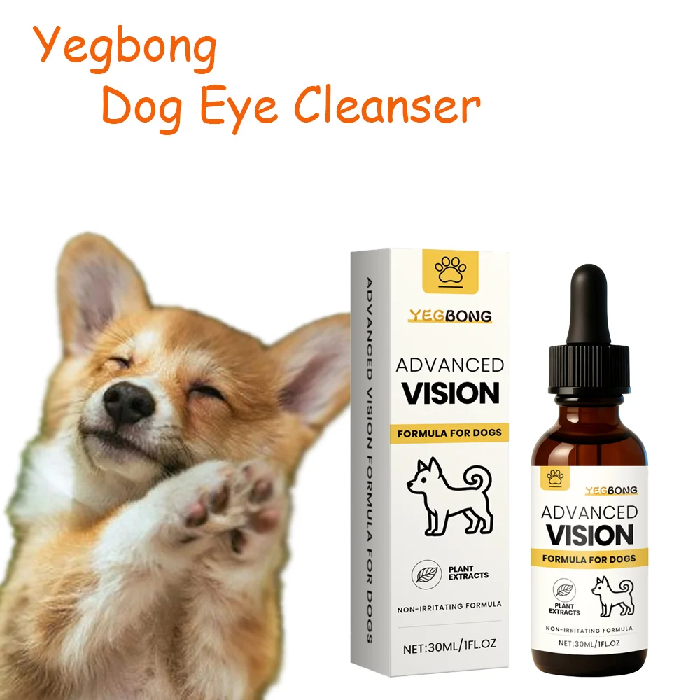 

Yegbong 30ml Safe Gentle Dog Eye Cleaning Solution Comfortable for Removing Tear Stains And Secretions