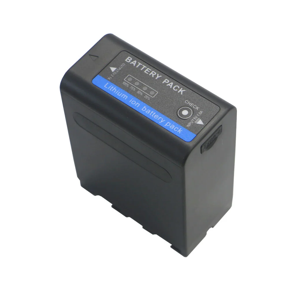 F960 13400mAh NP-F980 F990 NP F980 F970 camera Battery for Sony F330 F570 F750 F770 MC1500C PLM-100 MVC-FD91 LED fill light