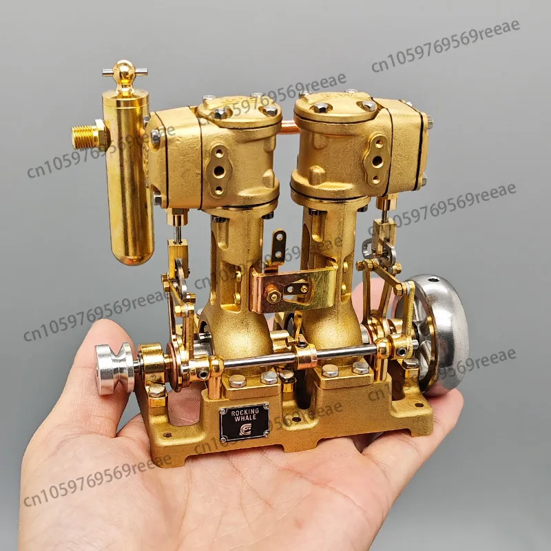 

RW-L2 engine model twin cylinder steam ship engine small air pump