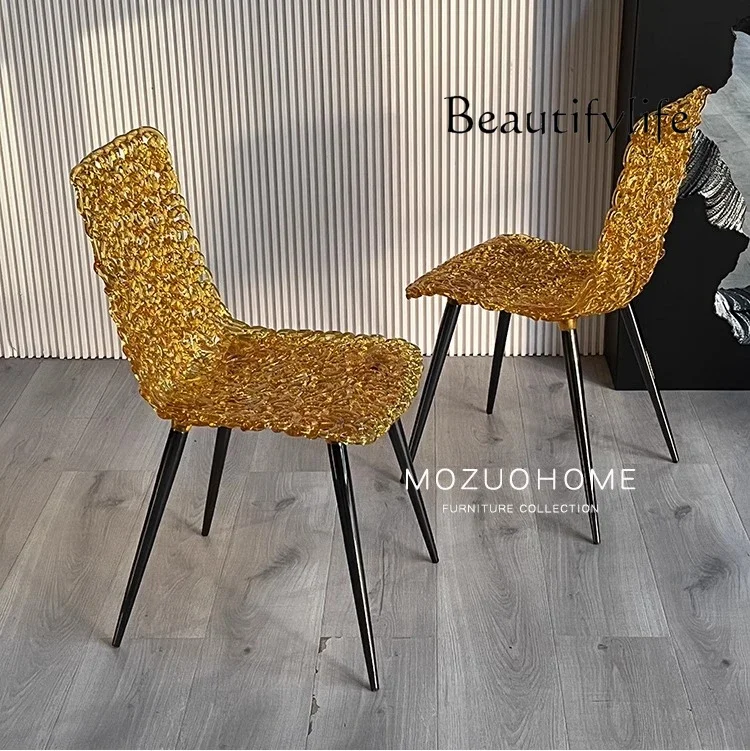 X Clubhouse Cafe Restaurant Art Single Chair Living Room Decoration Italian Creative Design Dining Chair Hotel
