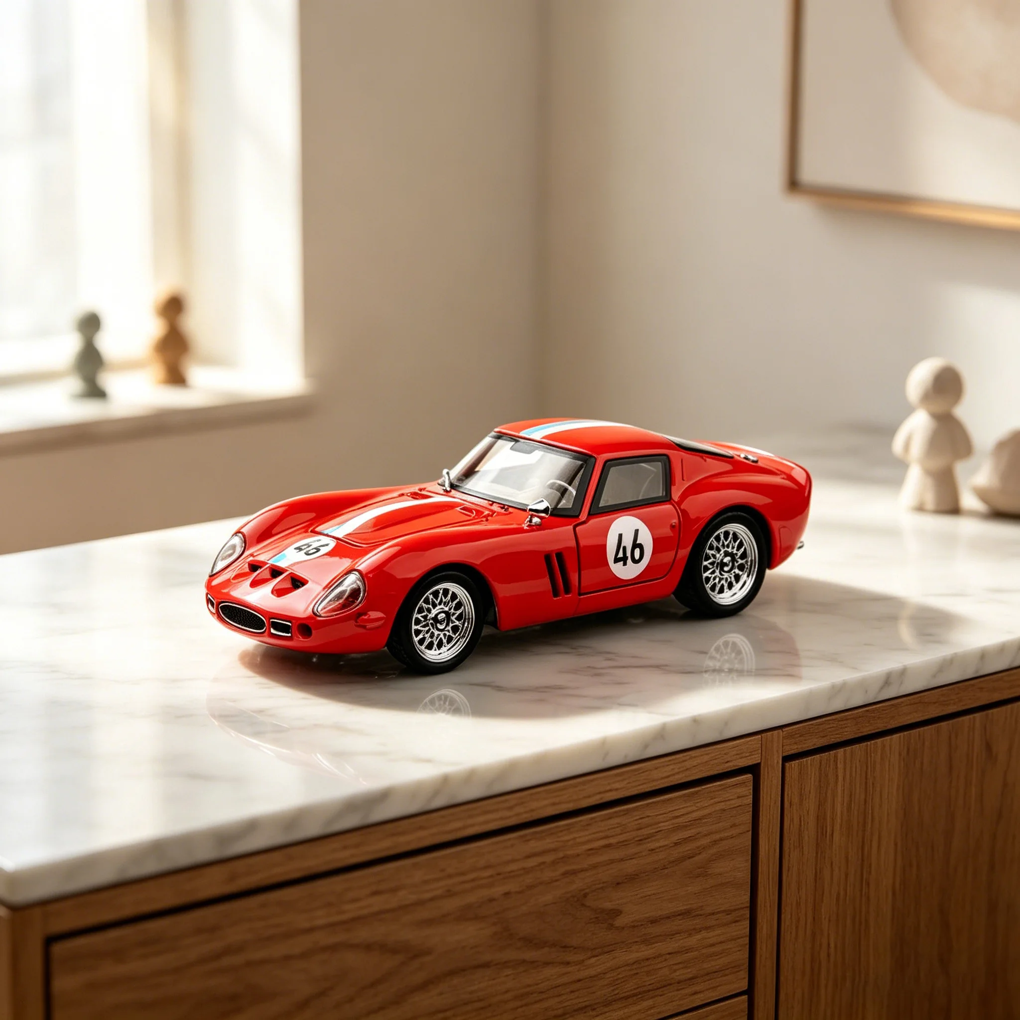 

1/32 250-GTO Car Model Simulation Alloy Super Sports Car Boy Toy Car Collection Ornaments Suitable for Giving Children Toy Gifts