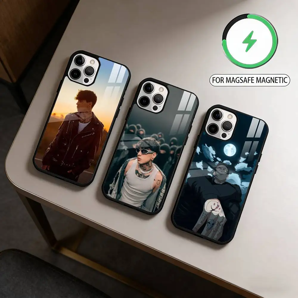 

C.R.O Crocraxker Rapper Magnetic For Magsafe Wireless Charging Phone Case For iPhone17,16,15,14,13,12,11 Plus,Pro Max