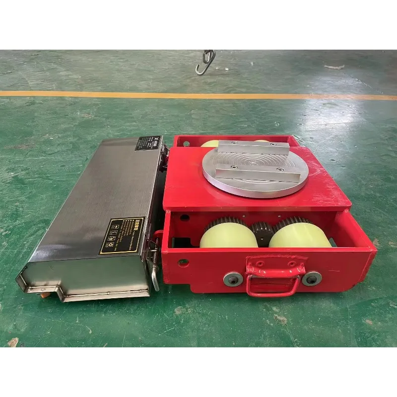 20 Ton Tank Trolley Portable 360 Degree Rotation Electric Tank Trolley Transport Roller Cargo Skate for Machine Handling Moving