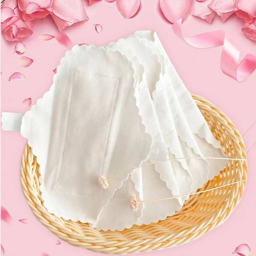 3Pcs Wasserdichte Slipeinlage Feminine Dünne Wiederverwendbare Sanitär Pads Zeitraum Höschen Auslaufsicher Baumwolle Pad Waschbar Hygiene Liefert – Detail 6