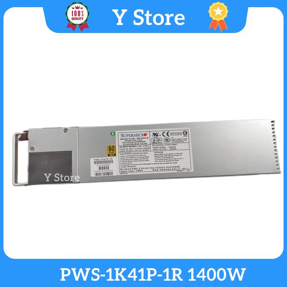 

Y Store PWS-1K41P-1R 1400 Вт Высокоэффективный блок питания с возможностью горячей замены для сервера T740 55E Psu Быстрая доставка