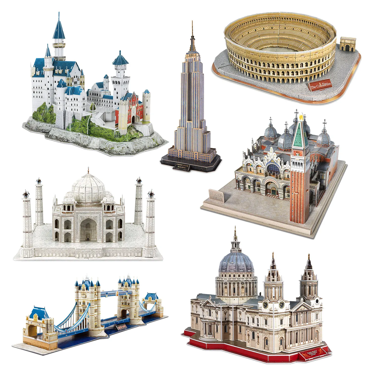 Paper 3D Puzzle Model – World Architecture Collection