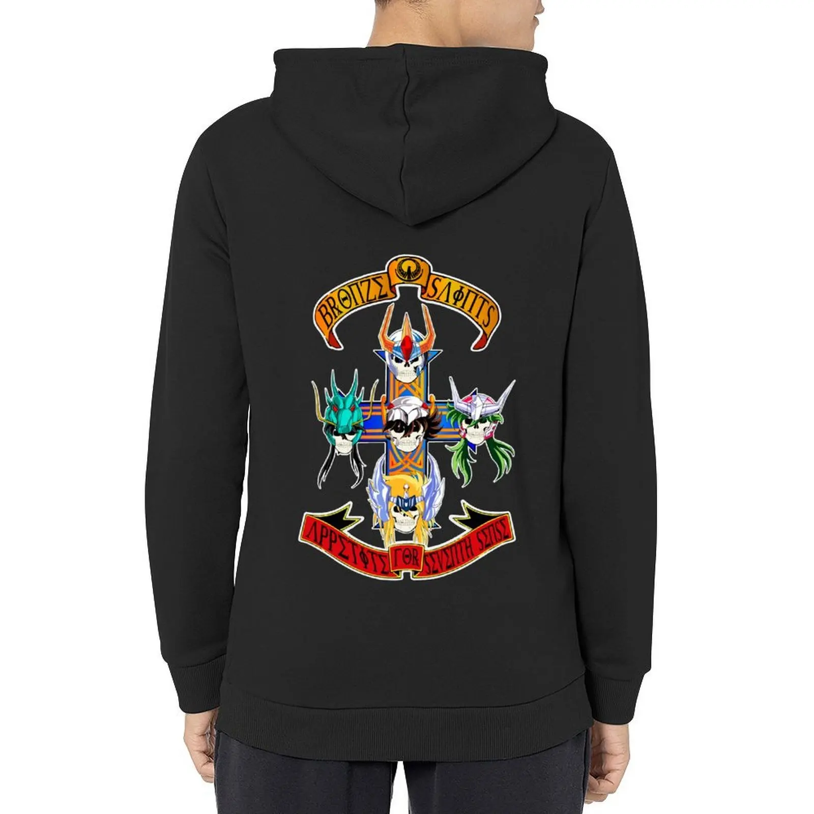

SAINT SEIYA GNR Classic Hoodie clothes for men aesthetic clothing autumn men wear graphic hoodie
