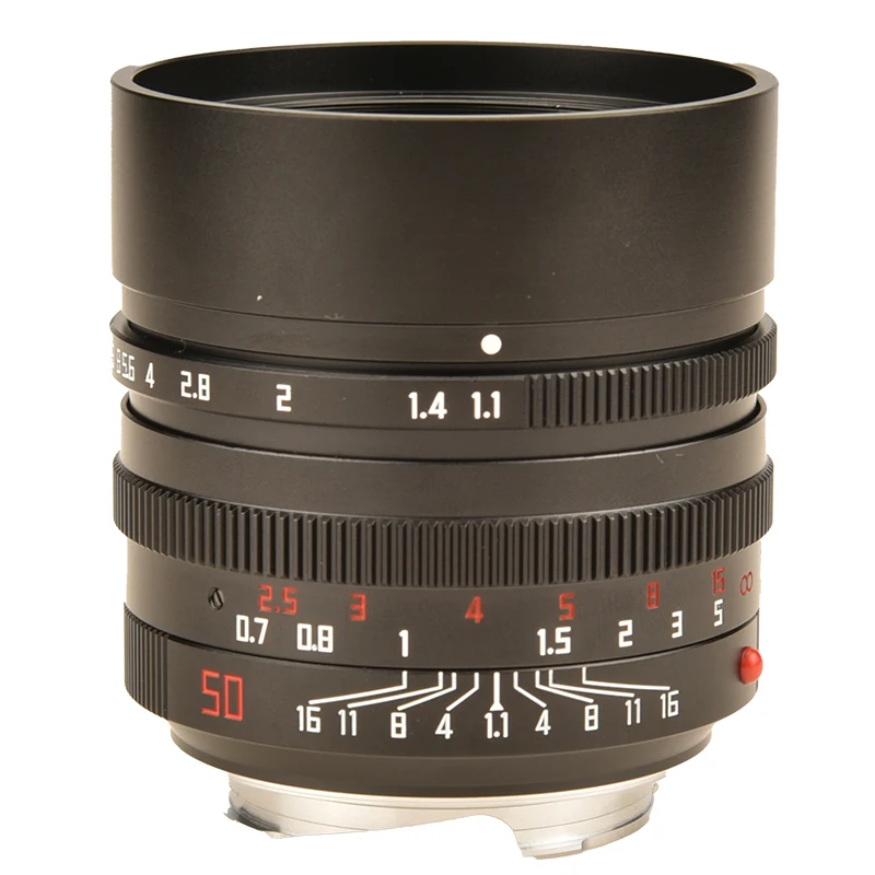 VLOGMAGIC 50mm F1.1 Large Aperture Manual Focus Fixed Leica M Mount Lens Macular Focus