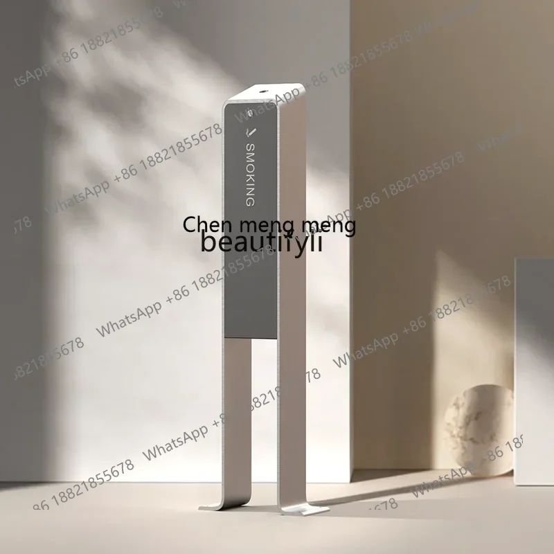 Q178 Outdoor vertical ash column, outdoor smoking area wall-mounted collector ashtray customization