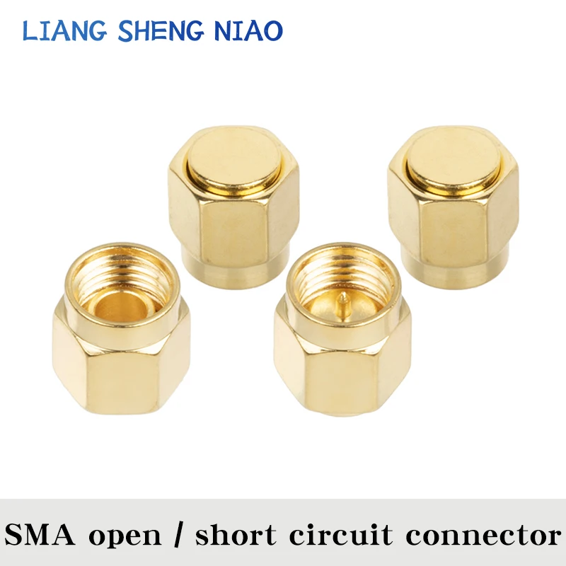 2pcs SMA open / Short circuiter Gold Plated SMA Load 6GHZ 50 Ohm sma Shorter sma Opener SMA Calibration Device SMA Connector