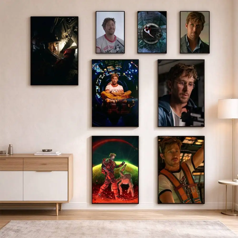 R-Ryan Gosling Project Hail Mary Movie  Poster High Quality Dorm Living Room Aesthetic Wall Decoration Painting Stickers Gift