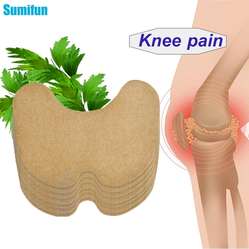 6pcs Sumifun Knee Pain Relief Patch Muscle Joint Ache Arthritis Rheumatoid Swelling Bruise Sprain Wormwood Extract Sticker