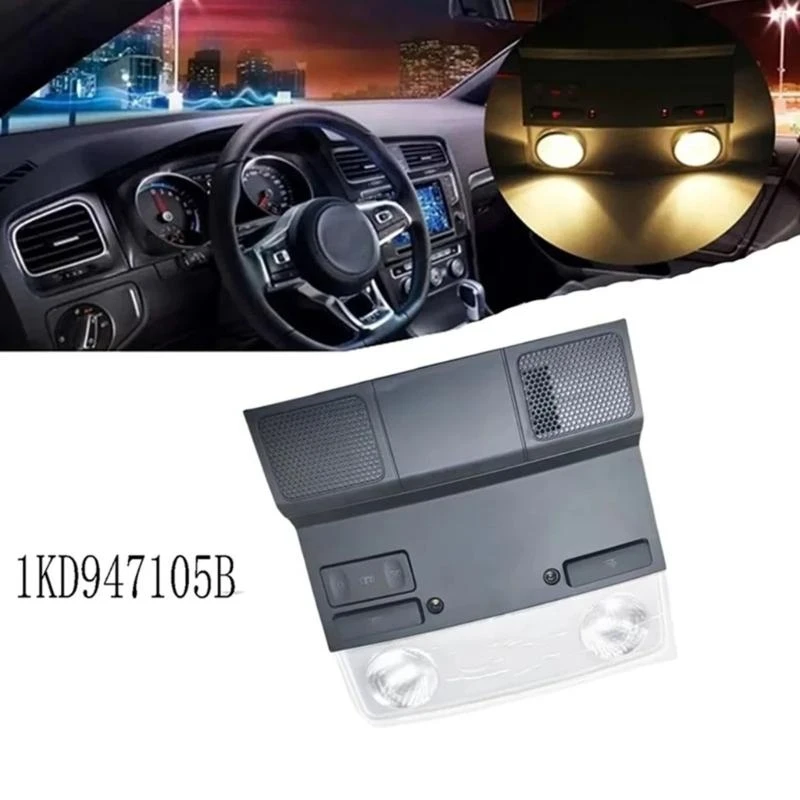 

Front Dome Lamp Roof Reading Light For 2008-2015 1KD947105 1KD947105B Roof Ceiling Lamp Automotive Accessories