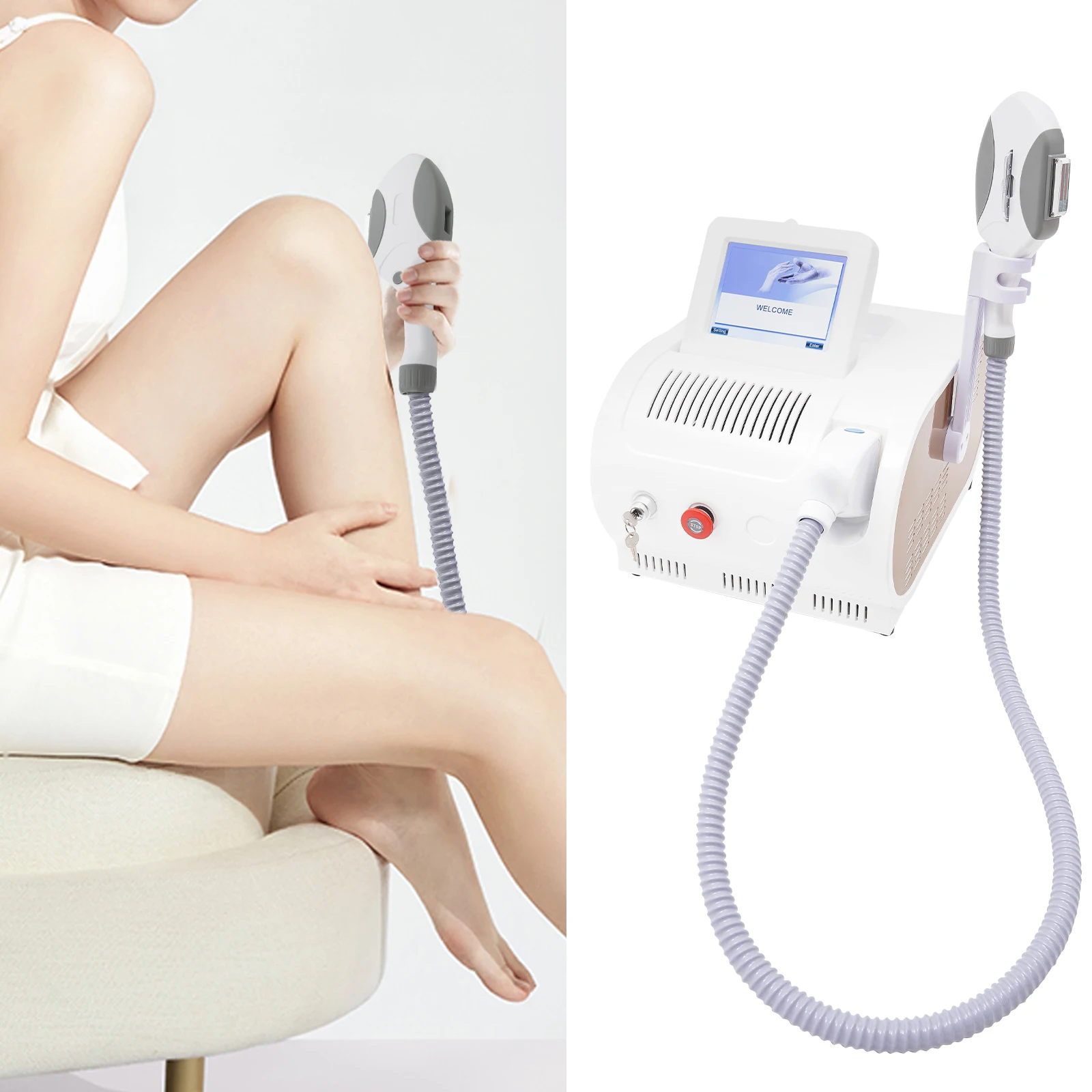 PRO OPT Elight IPL Laser Hair Removal RF Skin Rejuvenation Machine Permanent US