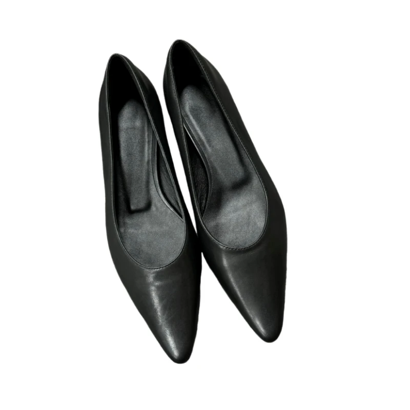 

Складные балетки для путешествий и поездок на работу Балетки с усовершенствованной текстурой, красивая воловья кожа, высокая текстура для официальных мероприятий AG1807