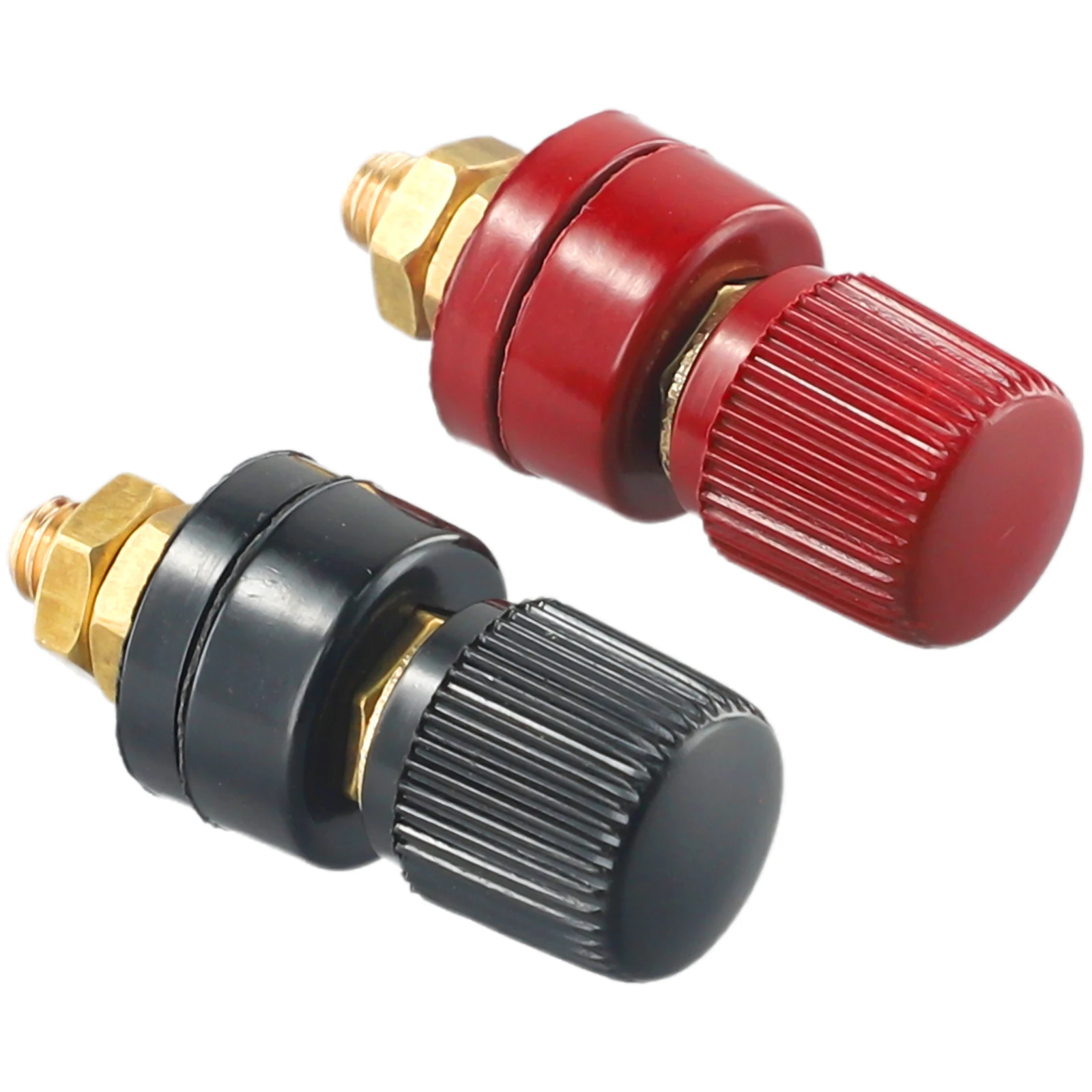 

2Pcs Black /red New 6mm Brass Stud Premium Remote Battery Power Junction Post Connector Terminal Kit Automotive Connectors