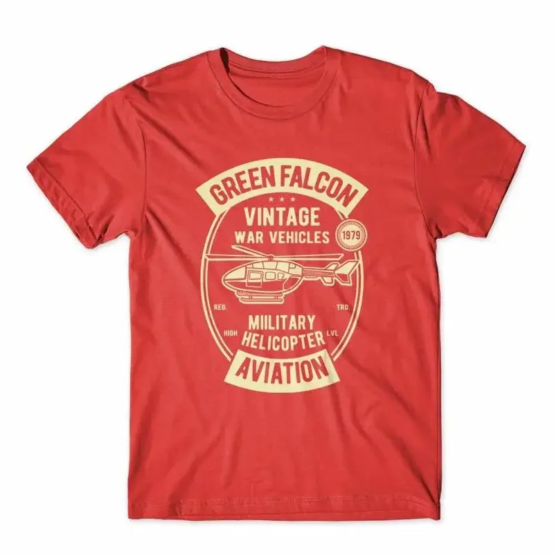 Green Falcon Military Aviation T Shirt 100 Cotton Premium NEW