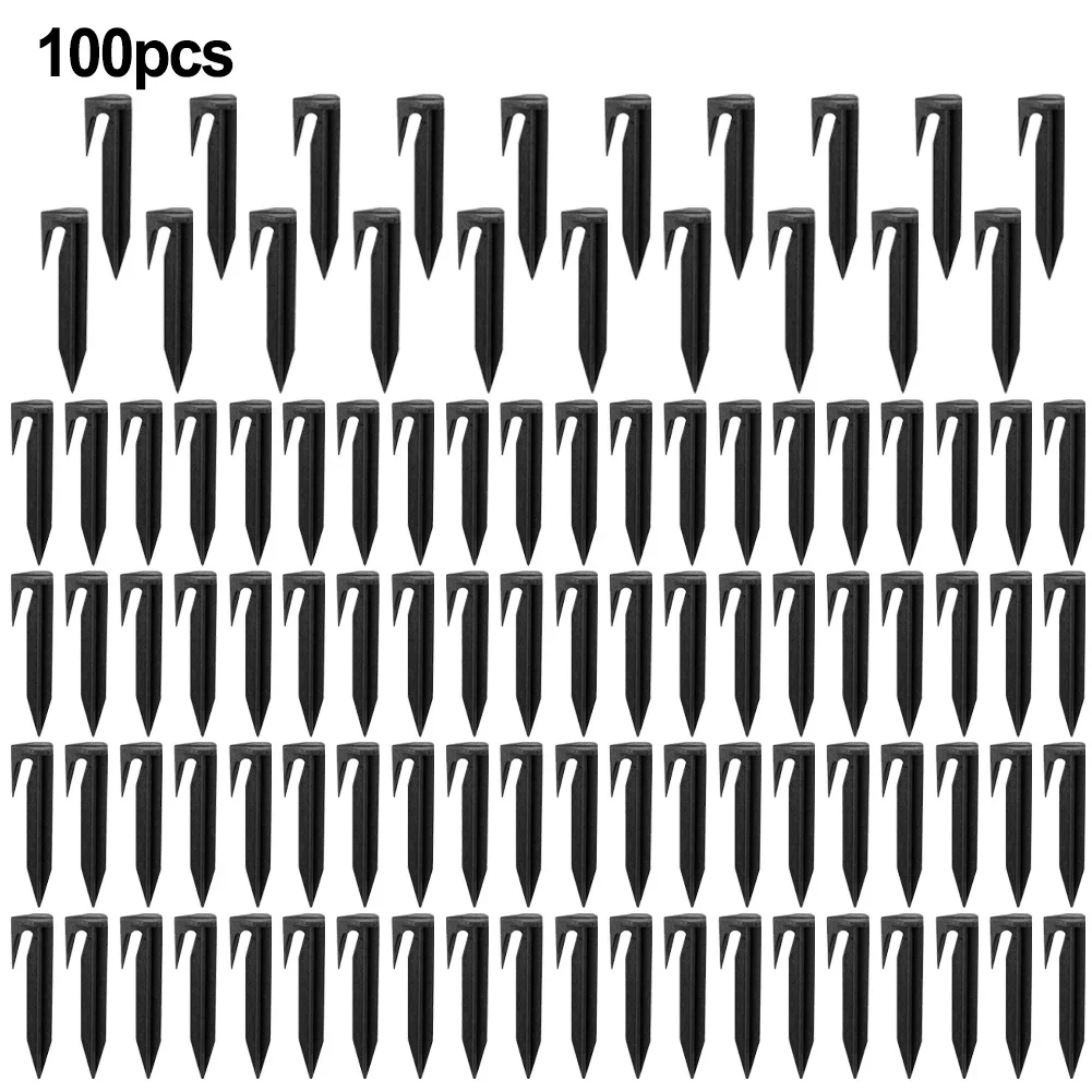 

100pc Lawn Mower Peg Boundary Nail Ground Spikes Fixing Pins For Securely Anchoring Robot Mower Lawn Mower Accessory