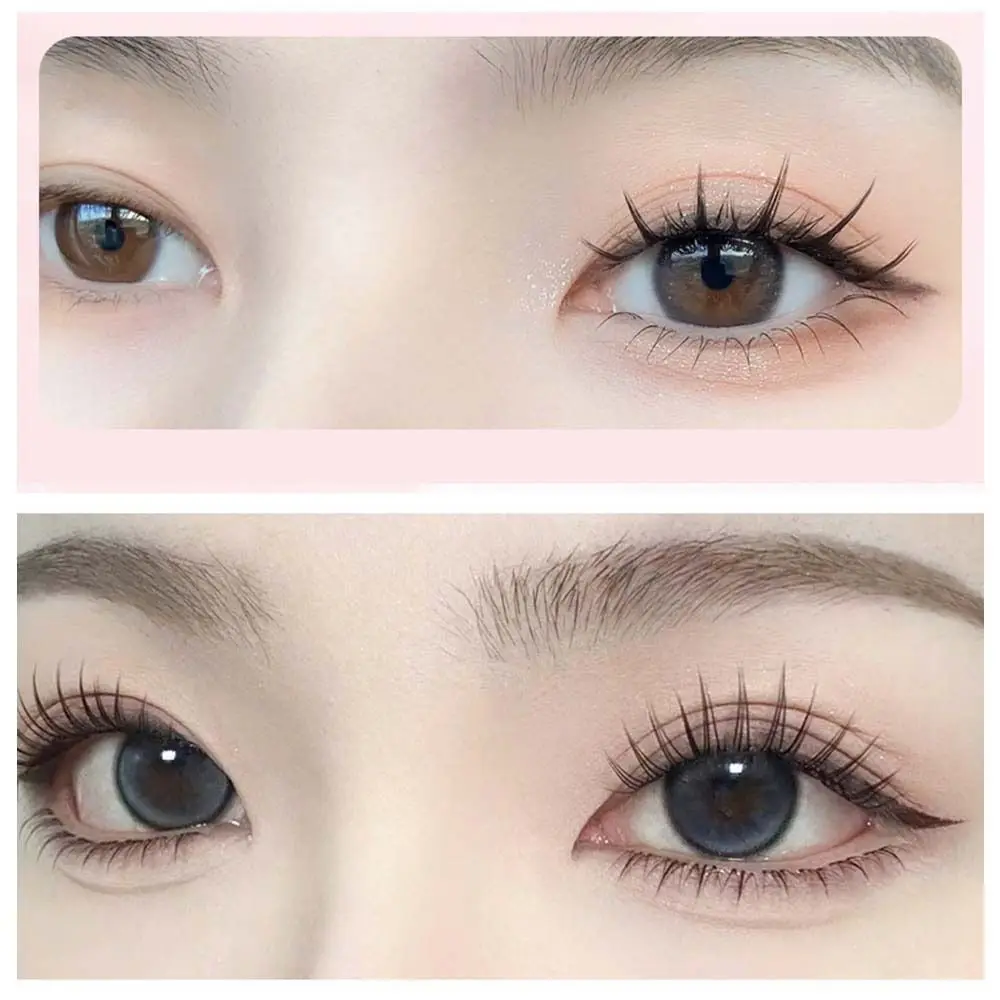 Cílios postiços segmentados l curvados, 7-12mm, faça você mesmo, cílios individuais, reutilizáveis, oblíquos, alados, extensões femininas