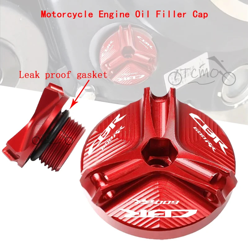 

Motorcycle CNC Aluminum Engine Oil Filler Cover Protection Accessories For HONDA CBR600RR CBR 600 RR 600RR 2007-2026