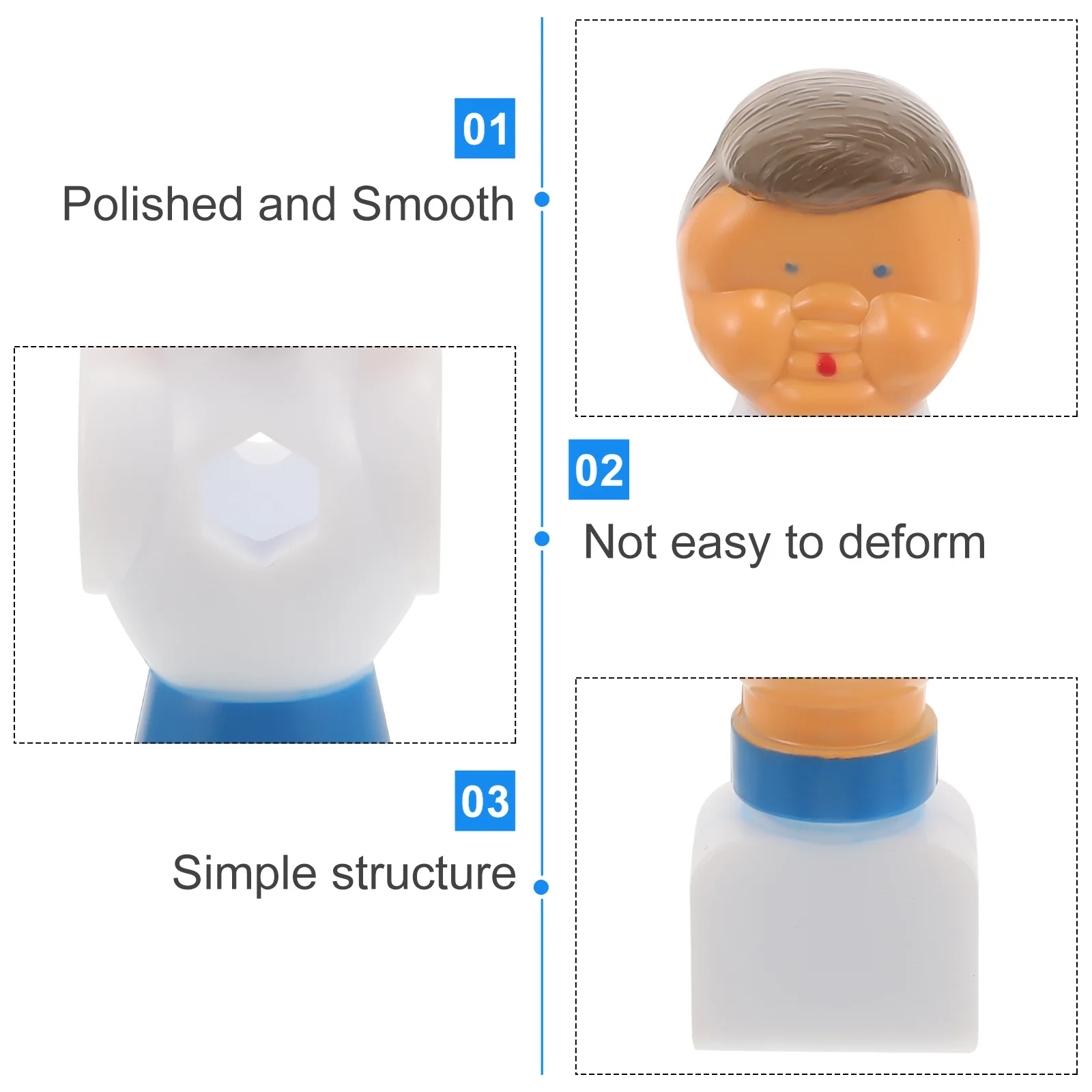 

4pcs Table Football Figures Replacement Parts Durable Pvc Foosball Players Desk Soccer Resin Action Figurines Design