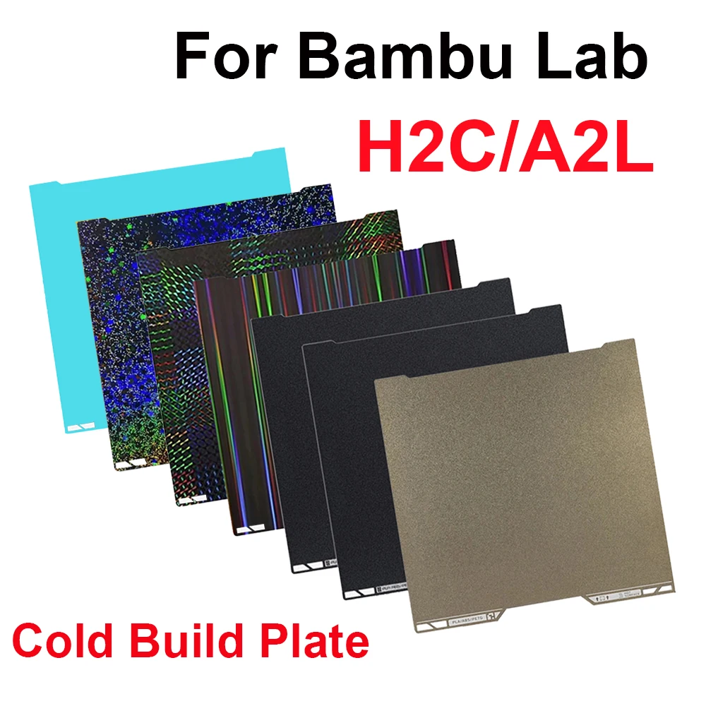 Image of Für Bambu Lab A2L H2C Bauplatte 335x325mm, hochtemperaturbeständig, einfache Installation, langlebig, verschleißfest, PEI PET PEO