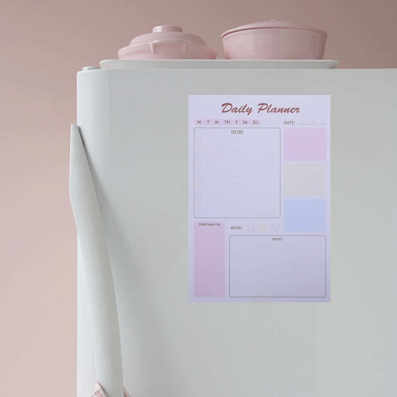 Magnetic Daily Planner Notepad Small Planner Notepad Portable Note Pads for Home Office and Travel Practical Design