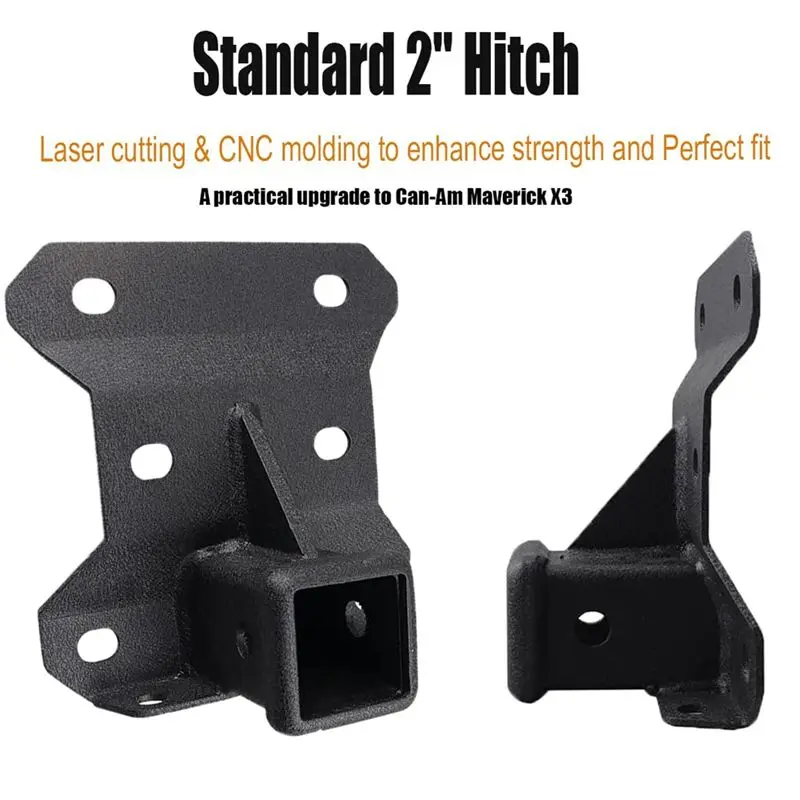 NEW HOT In Stock-2 Inch Rear Receiver Hitch 2017-2023 For Can Am Maverick Turbo/Max Turbo/X DS/X RS Turbo, Standard 2Inch Attach - view 4