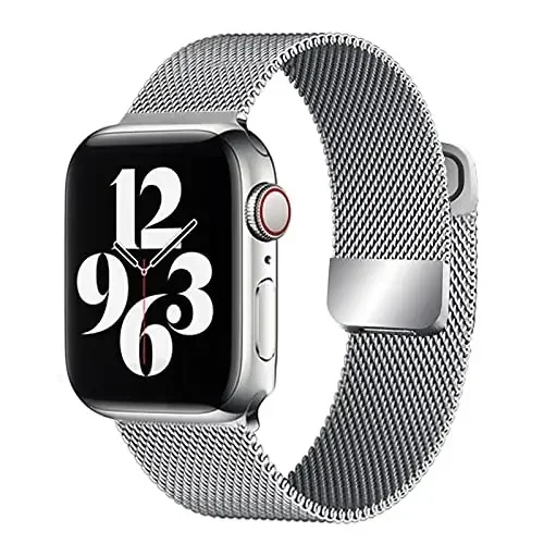 Pasek Milanese do Apple Watch Ultra2 49mm 9 8 7 45mm 41mm 6 5 4 SE 44mm 40mm Metal magnetyczny podwójny przekrój 3 42mm 38mm