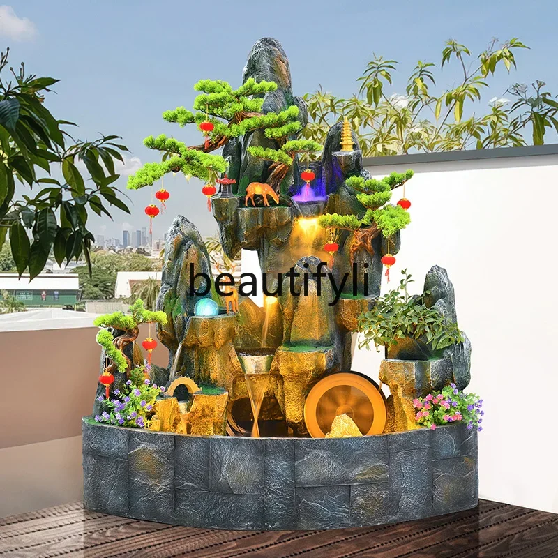 

YH03 Garden running water circulating water ornaments landscaping balcony rockery water feature outdoor fish pond landscape