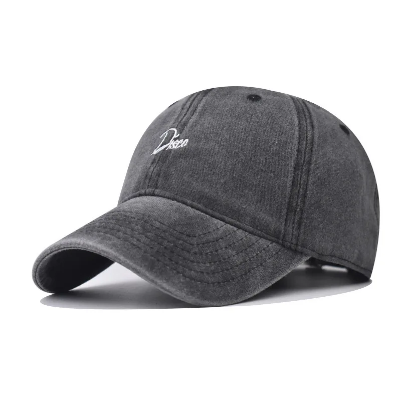 

New Outdoor Washed Vintage Disco Baseball For Men And Women Personalized Hundred Tower Letter Distressed Dad Hat