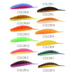 10pcs Floating Worm Bait Soft Tanta 35/49/65mm Fishing Lures Pesca Carp Fishing Bass Lure Lsca Artificial Bait Accessories