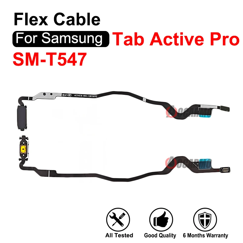 Fingerprint Sensor Button With Power Flex Cable Replacement Part For Samsung Galaxy Tab Active Pro SM-T547