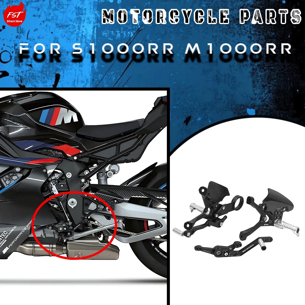

Fits S1000RR M1000RR | Raised Footpegs, M-Style Carbon Fiber Footpeg Upgrade Kit, Thunder Edition