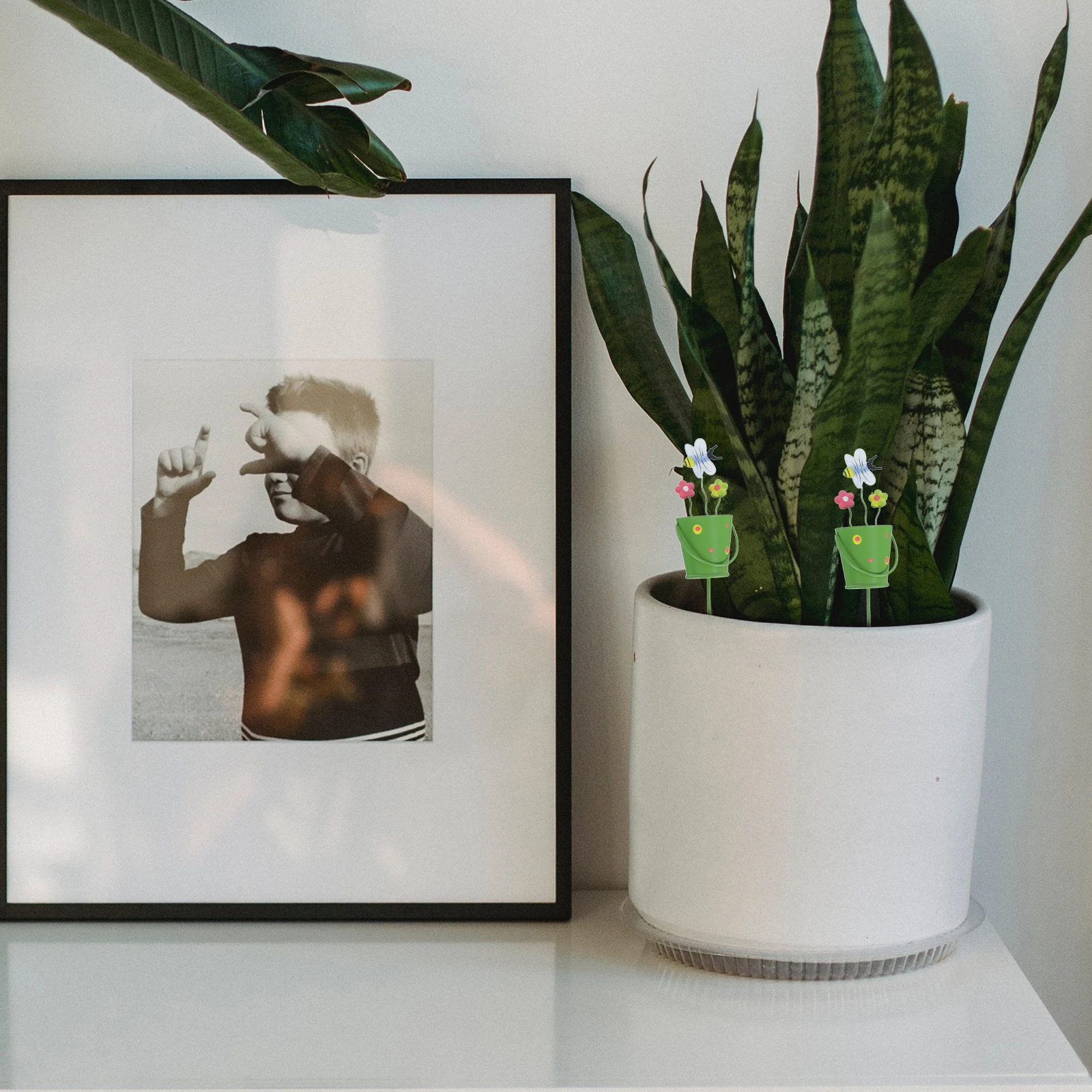 

3pcs Metal Plant Markers For Bonsai Flower Pots Garden Stakes Outdoor Indoor Decorative Iron Inserts Spring Decoration Garden