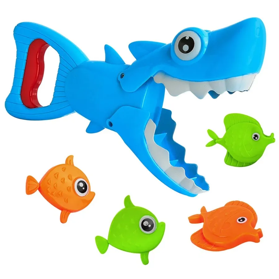 Baby Shark Themed Grabber Bathtub Bath Toy for Fun Play