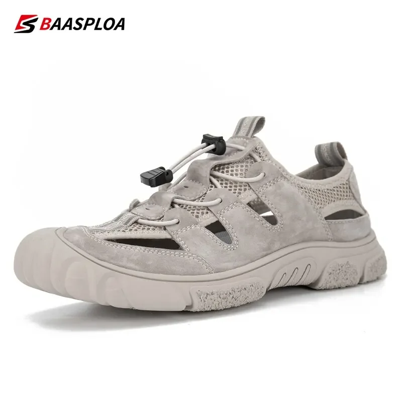 

Baasploa Men Upstream Shoes Outdoor Sneakers Breathable Aqua Shoes for Men Non-Slip Quick Drying Sandals