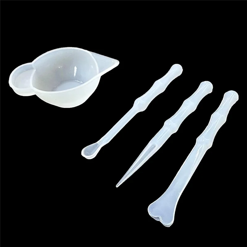 23 قطعة كوب صب السيليكون موزع وعاء خلط قياس صغير مع ملعقة اثارة عصا الحلي اكسسوارات الأدوات A62X
