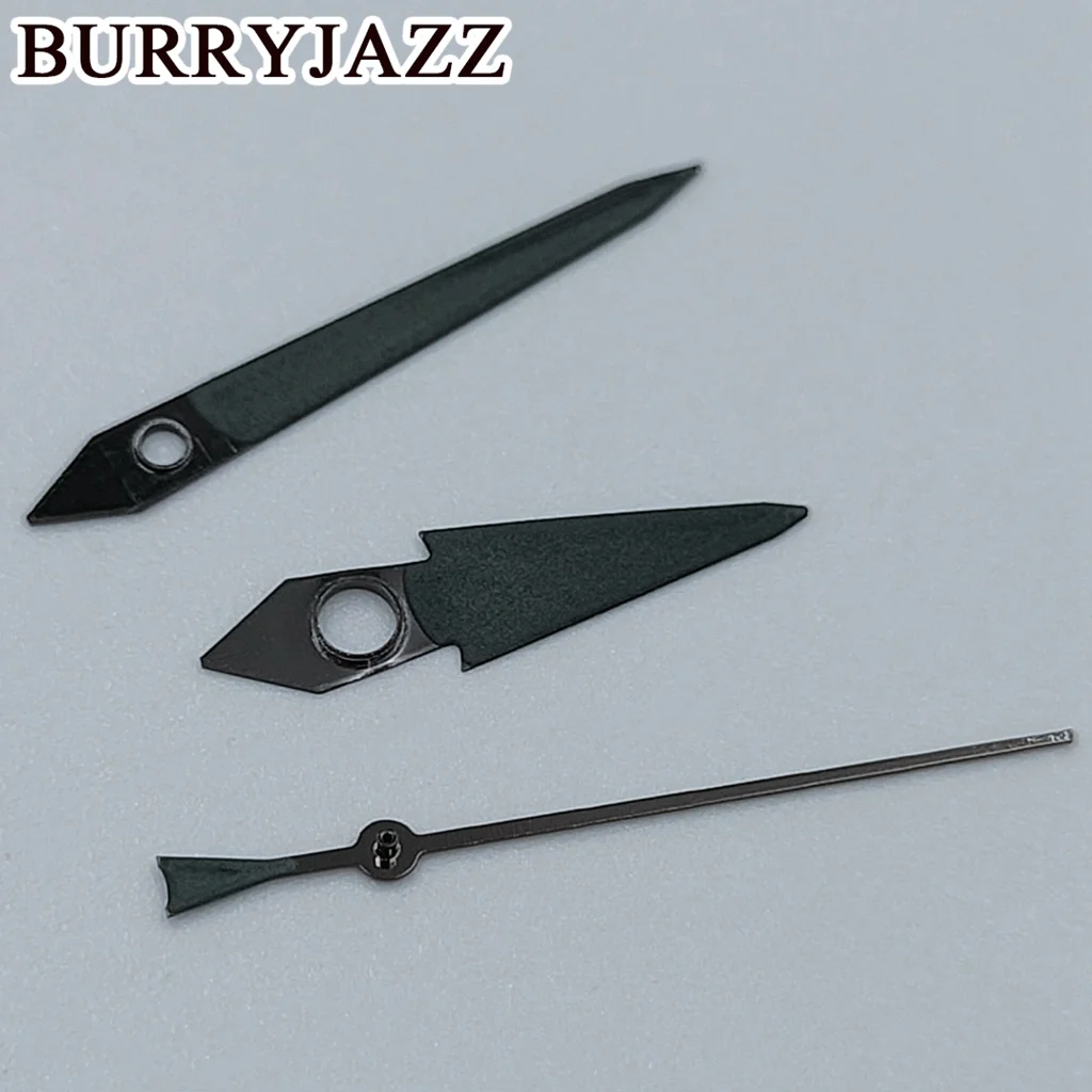 BURRYJAZZ NH35 NH36 NH38 7S26 7S36 4R35 4R36 Watch Hands Black Grey Hands Green Luminous image 6