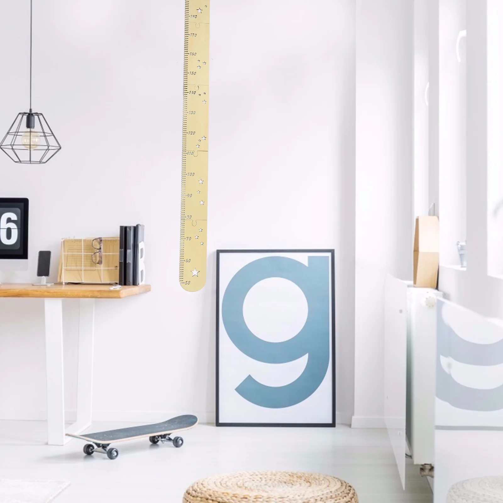 

1 set 1 Set Splicing Height Chart Nordic Style Wooden Growth Ruler For Kids Baby Height Measurement Decorative Wall Sticker Diy