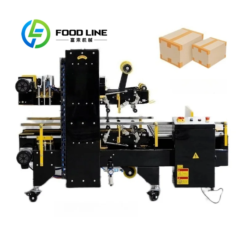 

Four Corner Carton Sealing Machine Automatic Case Sealer For Four Sides Corner Sealing In Logistics Warehouse
