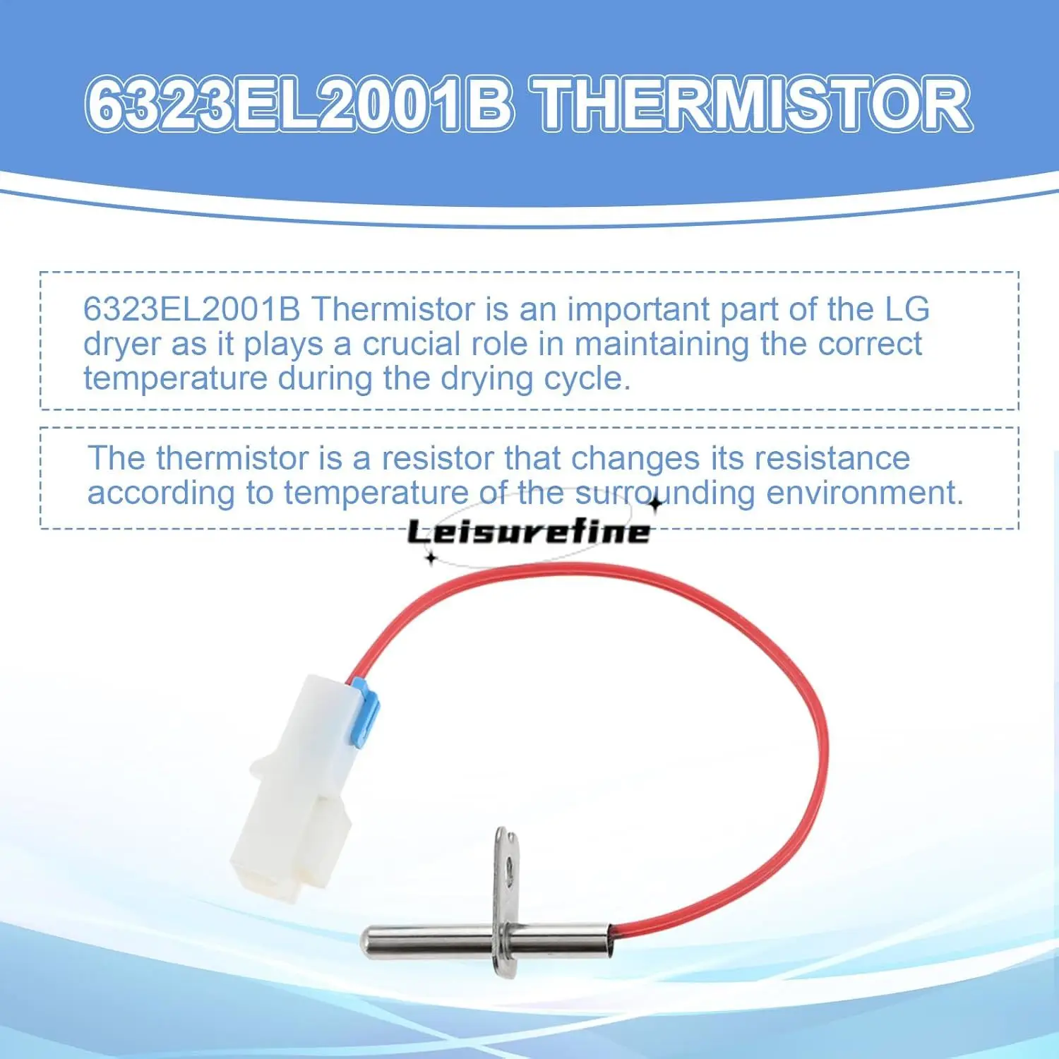 Imagem -04 - Termostato Limite Secador e Kit de Substituição do Termistor 6931el3003d 6323el2001b 6931el3001e para Secadores lg Ah3530485 Ap4440975 1268366