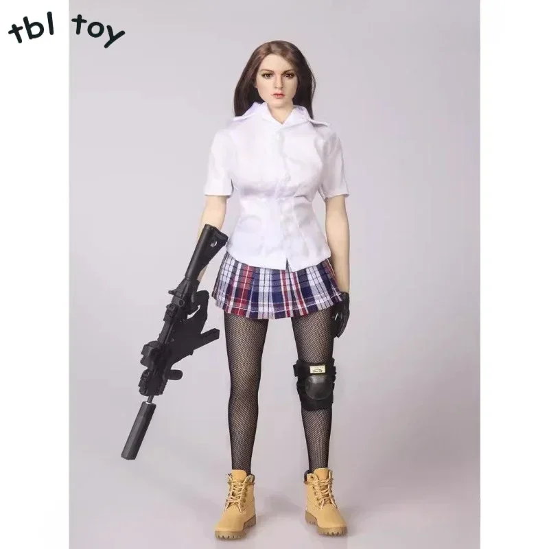 1/6 Scale Female Soldier Clothes Model Student Skirt Pantyhose Shirt Suitable for 12in Action Figures