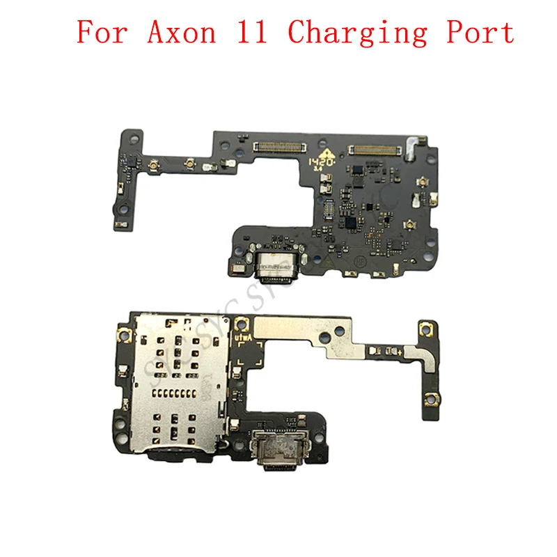 

USB Charging Port Board MIC Flex Cable Connector For ZTE Axon 11 SIM Card Reader Board Repair Parts