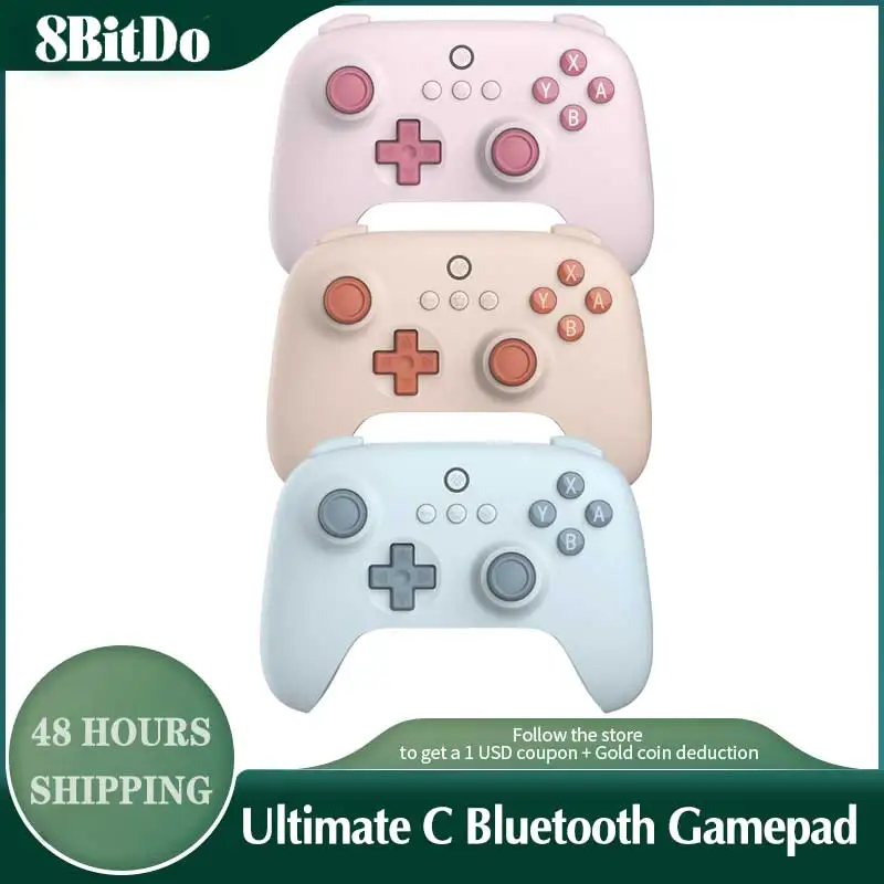 8BitDo Ultimate C Bluetooth Game Controller，Gamepad with 6-axis Motion Control/Vibration for Nintendo Switch/NS OLED/NS Lite